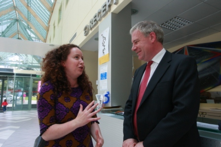 Sally Timmons, curator and Michael Knowles, general manager ngh
