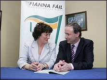 Aine Brady and Minister Martin