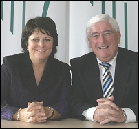 Aine Brady, T.D. and Minister for Education and Science Batt O'Keeffe T.D