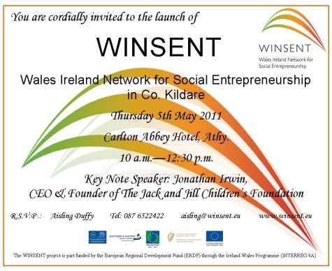 WINSENT Co. Kildare Launch Invitation