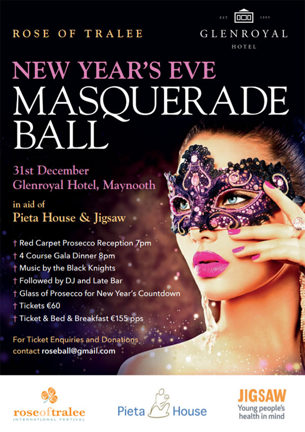 New Year's Eve Masquerade Ball at the Glenroyal Hotel, Maynooth