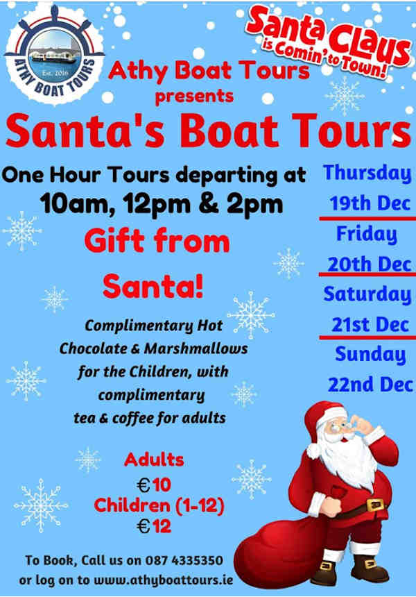 Santa's Boat Tours in Athy