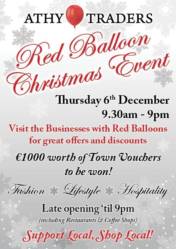 Athy Christmas Red Balloon Event 