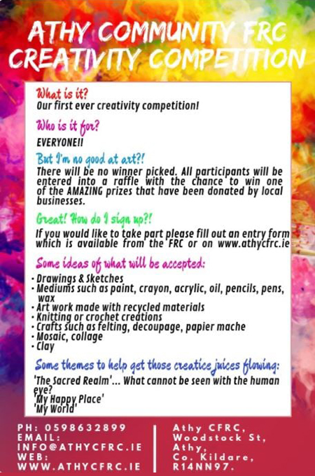 Athy Community Family Resource Centre Creativity Competition 2020