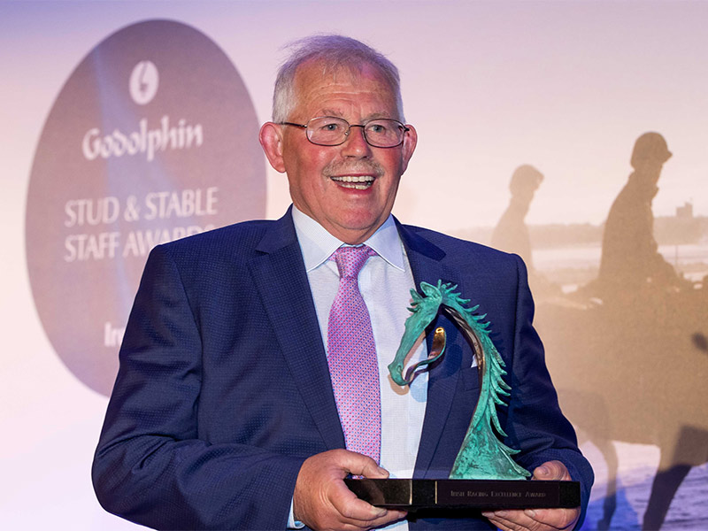 The Godolphin Stud and Stable Staff Awards 2018 - Irish Racing Excellence Award Winner and Dedication to Racing and Breeding Award: Pat Farrell, Stud Groom, Moyglare Stud
