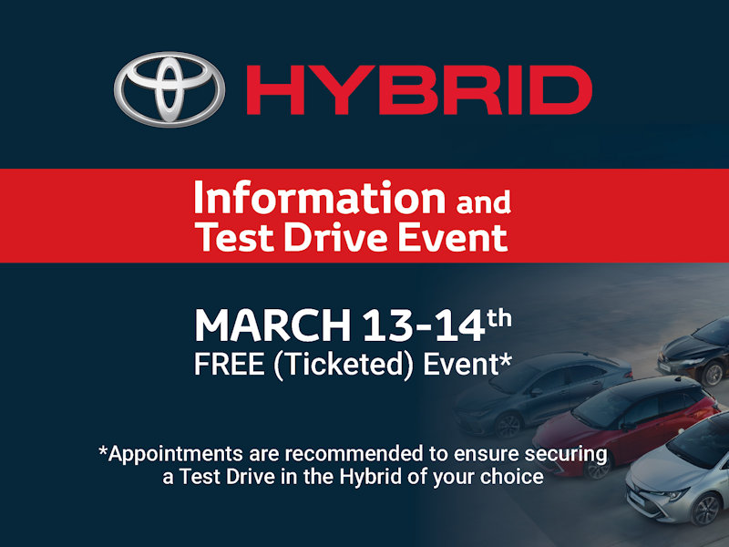 Hybrid Information and Test Drive Event Crossings Toyota Naas