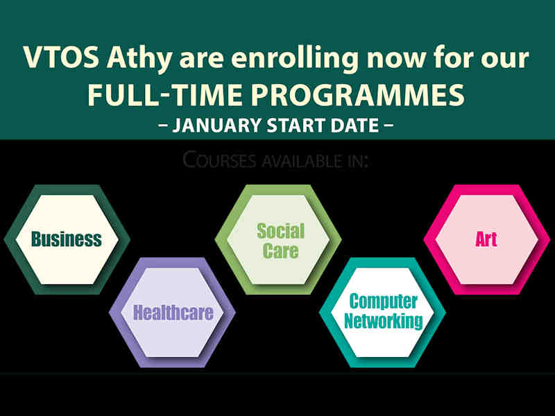 VTOS Athy Enrolling Students for Full Time Courses
