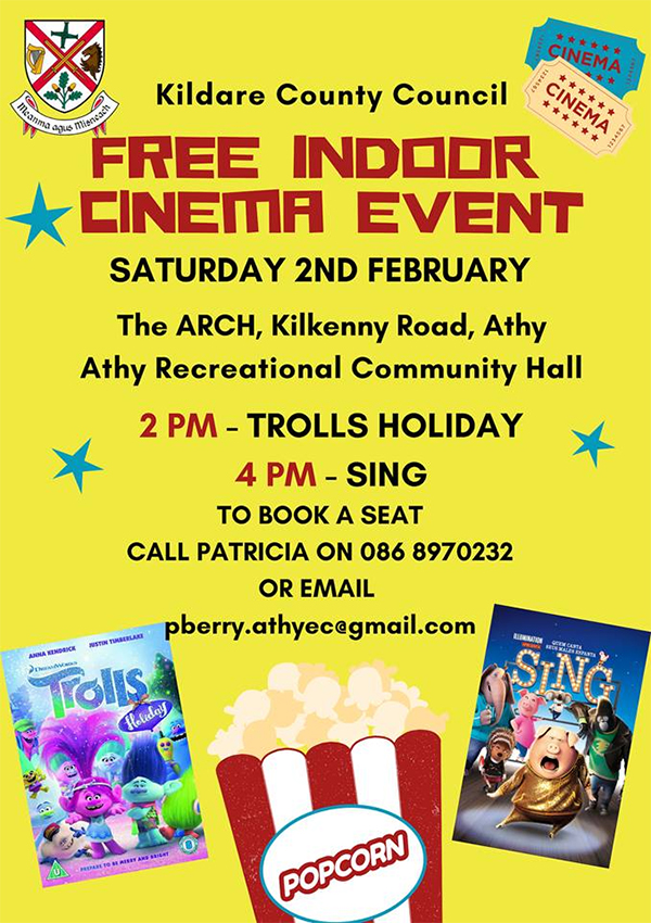 Free Indoor Cinema Event in Athy