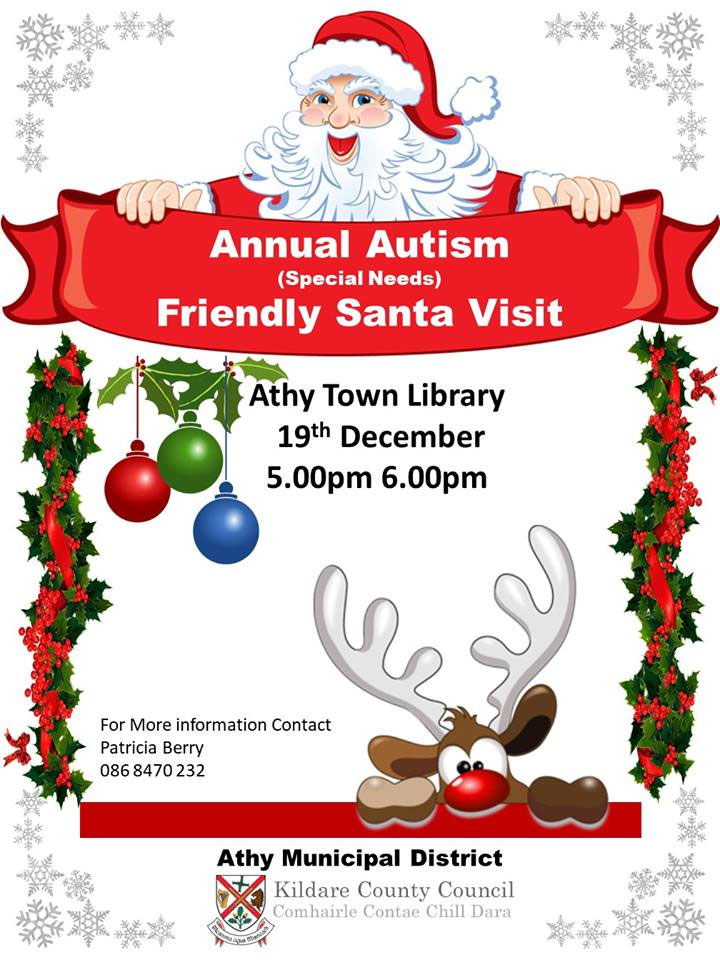 Annual Autism Friendly Santa Visit to Athy Library