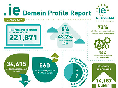Domains Registered in Ireland are on the Increase