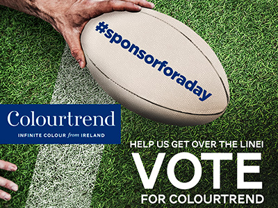 Vote for Kildare's Colourtrend in #sponsorforaday