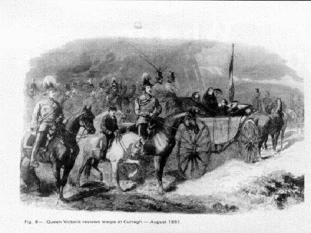 Queen Victoria Review Troops in 1861