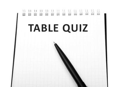 Table Quiz & Raffle
