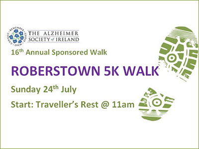 The Alzheimer's Society of Ireland, Kildare Branch Robertstown 5K Walk 